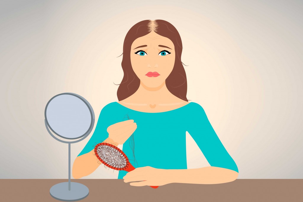 Avaliação tricoscópica de calvície feminina